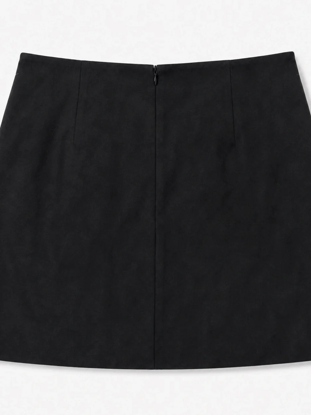 J. Crew Black Mini Button-Front Skirt